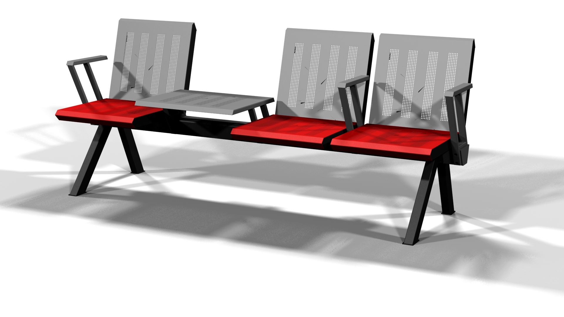 scarlet 3s with table