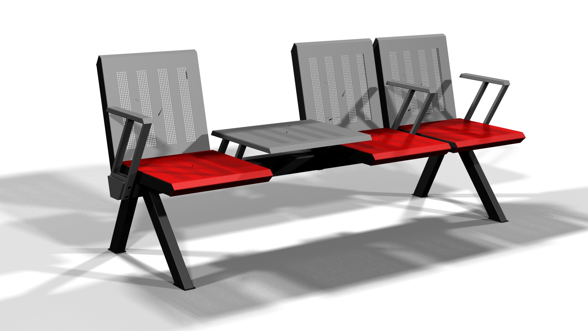 scarlet 3s with table