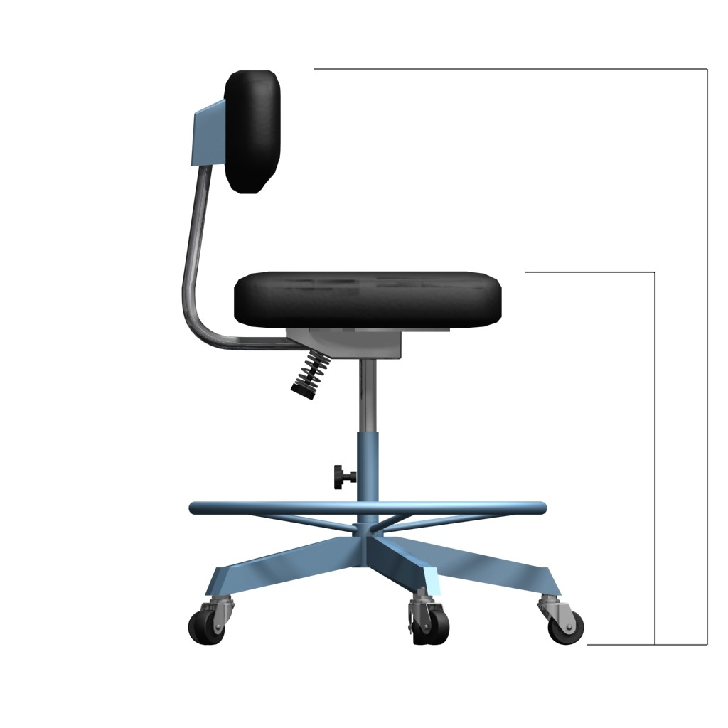 Typist Chair with Footrest