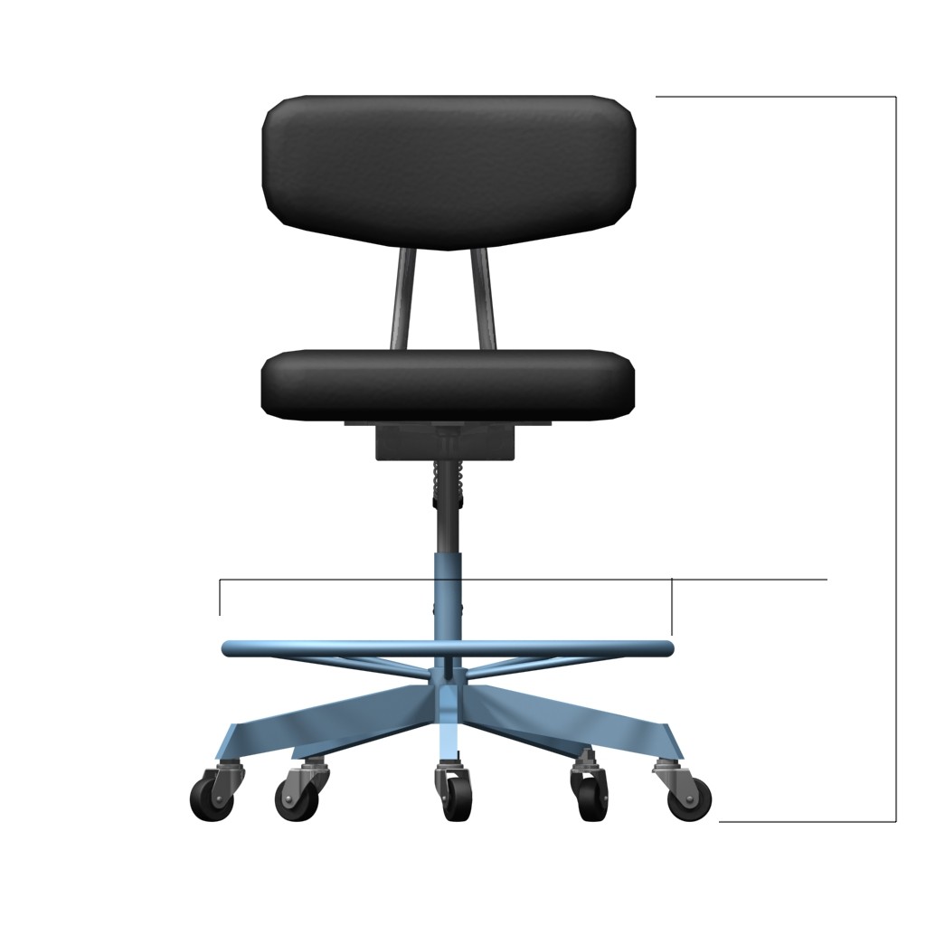 Typist Chair with Footrest