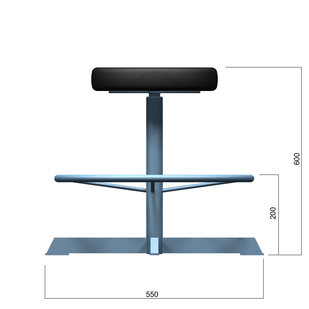 Swivel Chair with Footrest