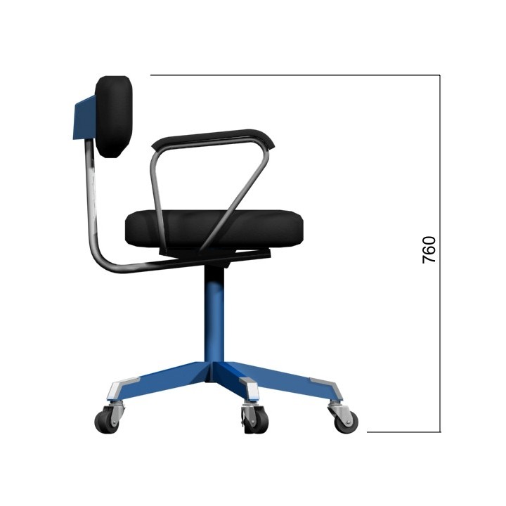 Typist Chair with Side Arm