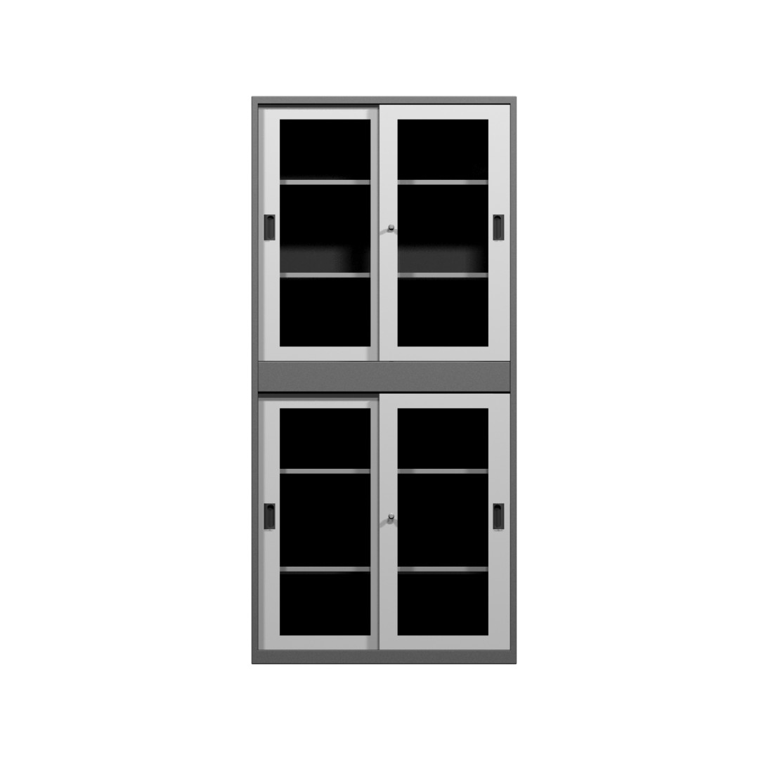 Book Shelves with Sliding Door